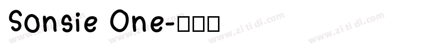 Sonsie One字体转换